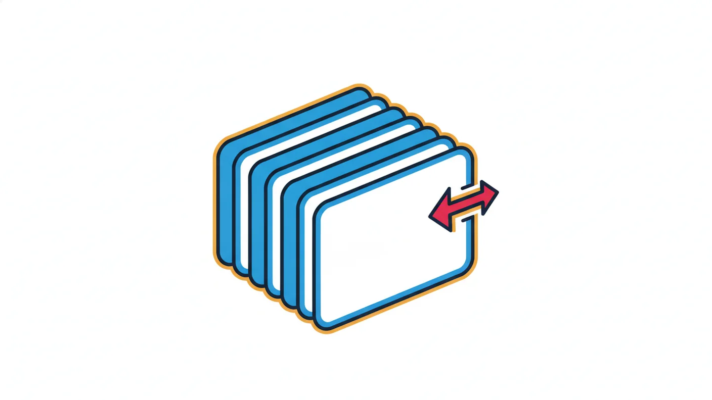 Abstract illustration: a loose grid of rounded rectangles of varying widths, some filled and some outlined